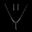 Necklace Earring Set NE 7157 Lt Amethyst