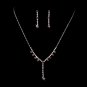 Necklace Earring Set NE 7157 Lt Amethyst