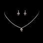 Beautiful Light Amethyst Crystal Jewelry Set NE 342