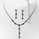 Sparkling Black Jewelry Set NEB 322