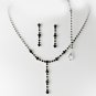 Sparkling Black Jewelry Set NEB 322