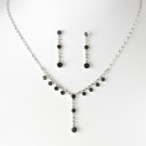 Necklace Earring Set NE 7157 Black