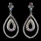 Dewdrop Hoop AB Crystal Earrings E 986