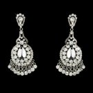 Clear Crystal Bridal Chandelier Earrings E 989