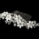 Crystal Hair Comb Silver HP 037
