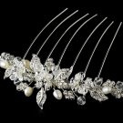 Crystal & Pearl Bridal Comb 8837