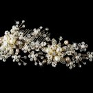 Swarovski Crystal & Freshwater Pearl Bridal Comb 002