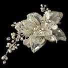 Elegant Crystal & Freshwater Pearl Bridal Comb 8151