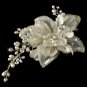 Elegant Crystal & Freshwater Pearl Bridal Comb 8151