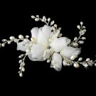 Silver Patten Pearl Rose Comb 8110