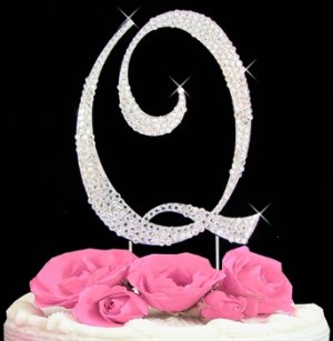 Swarovski Crystal Wedding Cake Topper