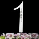 1st Birthday or Anniversary Crystal Accented Cake Top "Sparkle"