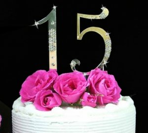 Sweet 15 & Sweet 16 Cake Topper Set