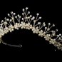 Pearl Rum Pink & Crystal Bridal Tiara HP 1082