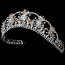 Orange Accented Crystal Tiara HP 523