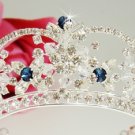 Navy Blue and Silver Tiara HP 523