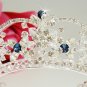 Navy Blue and Silver Tiara HP 523