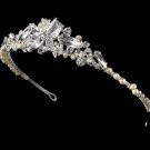 Silver and Freshwater Pearl Bridal Tiara HP 8238