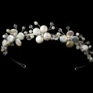Silver Floral Keshi Headpiece HP 8137