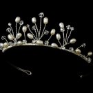 Silver Plated Pearl Tiara HP 8145