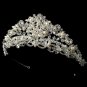 Swarovski and Freshwater Pearl Bridal Tiara HP 7825