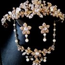 Elegant Pearl & Crystal Tiara Jewelry NE 5317 & HP 5317