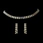 Double Strand AB Crystal Choker Jewelry Set NE 10024
