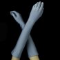 Matte Satin Bridal Bridesmaid Gloves - Desert Blue