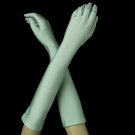Matte Satin Bridal Bridesmaid Gloves - Mint