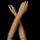 Matte Satin Bridal Bridesmaid Gloves - Peach