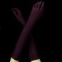 Matte Satin Bridal Bridesmaid Gloves - Plum