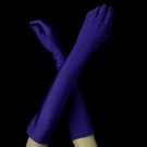 Matte Satin Bridal Bridesmaid Gloves - Purple