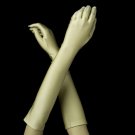 Matte Satin Bridal Bridesmaid Gloves - Sand