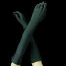 Matte Satin Bridal Bridesmaid Gloves - Spruce Green