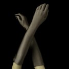 Matte Satin Bridal Bridesmaid Gloves - Brown Stone