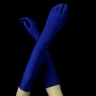Matte Satin Bridal Bridesmaid Gloves - Cobalt Blue