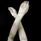 Satin Bridal Bridesmaid Gloves - Ivory