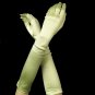Satin Bridal Bridesmaid Gloves - Lime