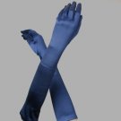 Satin Bridal Bridesmaid Gloves - Navy