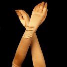 Satin Bridal Bridesmaid Gloves - Orange