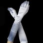 Satin Bridal Bridesmaid Gloves - Pastel Blue