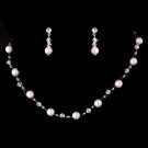 Necklace Earring Set 207 Pink