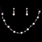 Necklace Earring Set 207 Pink