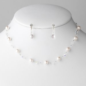 Necklace Earring Set 207 Tea Rose