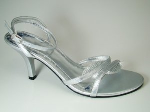 Enzo Silver Evening Shoes