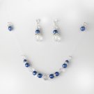 Blue Clear Illusion Jewlery Set NE 230