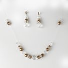 Bronze Bronze Illusion Jewlery Set NE 230