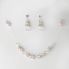 Pink Pink Illusion Jewlery Set NE 230