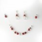 Red Clear Illusion Jewlery Set NE 230