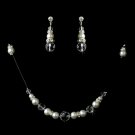 White Illusion Jewlery Set NE 230